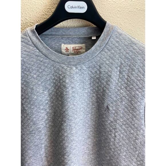 Penguin Women Gray Long Sleeves Swearer Size M - Picture 2 of 4